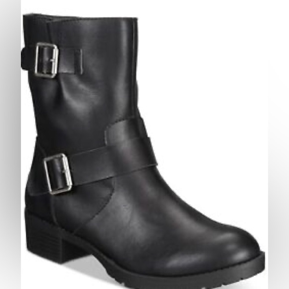 NEW! Style & Co Gianara Moto Booties Women's Shoes Black Various Sizes